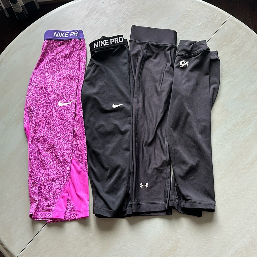 Capris leggings of different brands.